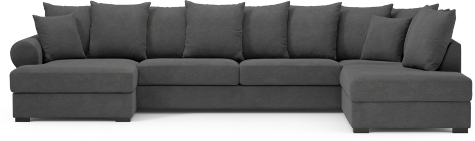 Town - 3-sits soffa med divan höger och schäslong vänster - Grå