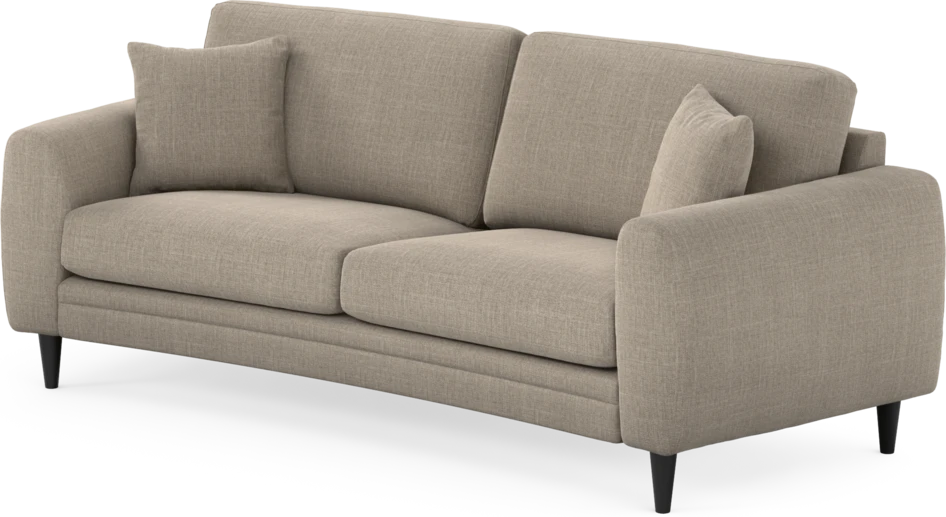 Eden - 2,5-sits soffa svängd - Beige