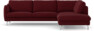 Madison Lux - 3-sits soffa med divan höger - Röd