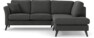 Eden - 2-sits soffa med divan - Svart