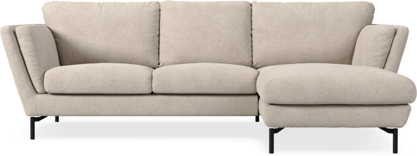 Madison Lux - 2-sits soffa med schäslong höger - Vit