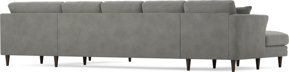 Eden - 3-sits soffa med schäslong vänster och divan höger - Grå