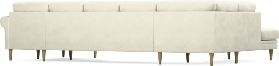 Eden - 3-sits soffa med divan vänster och schäslong höger - Vit