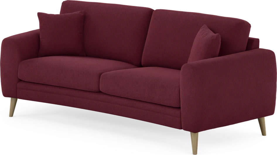 Eden - 2,5-sits soffa svängd - Röd