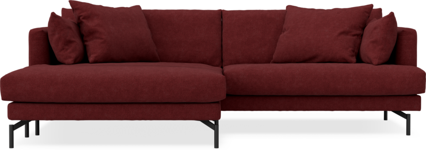 Harper - 4-sits med schäslong XL vänster - Rosa