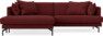 Harper - 4-sits med schäslong XL vänster - Rosa