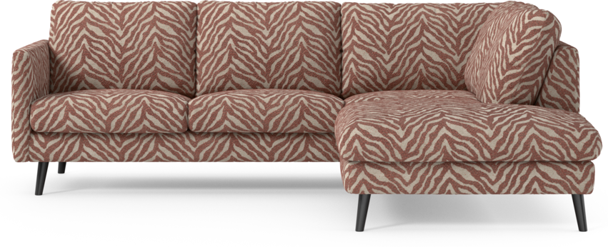 Madison Lux - 2-sits soffa med divan höger - Orange