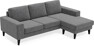 Sierra - 3-sits soffa med flyttbar schäslong - Grå
