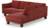 Madison Lux - 2-sits soffa med divan höger - Rosa