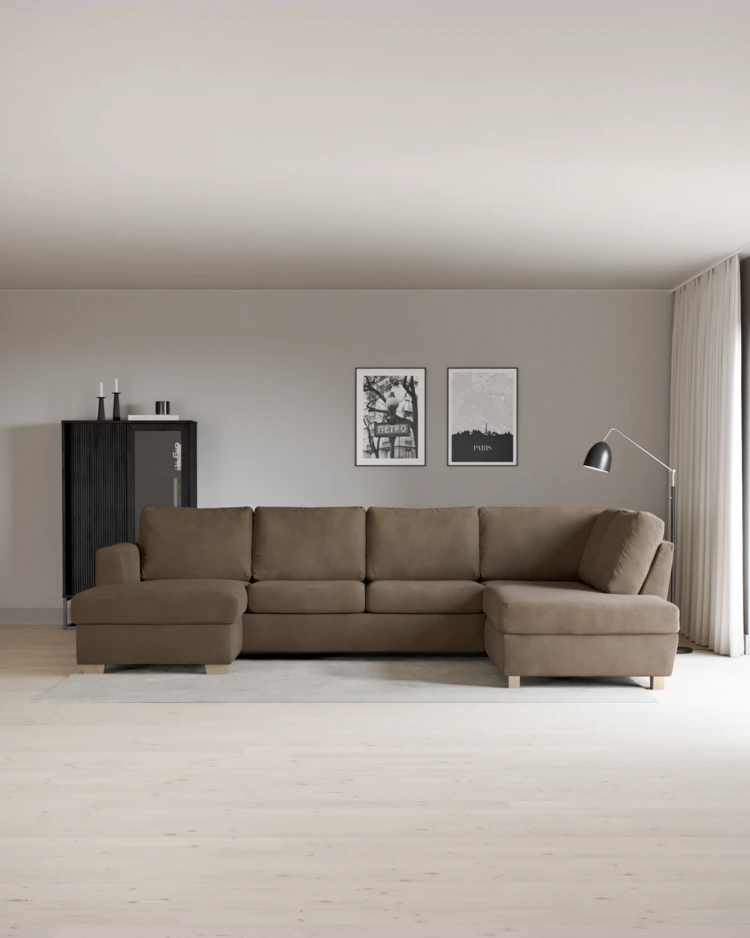 Friday - 3-sits soffa med schäslong vänster och divan höger - inspiration