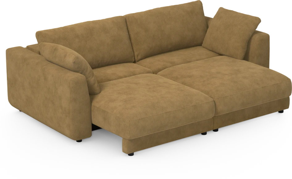 Amie - Bäddsoffa 3-sits - Gul