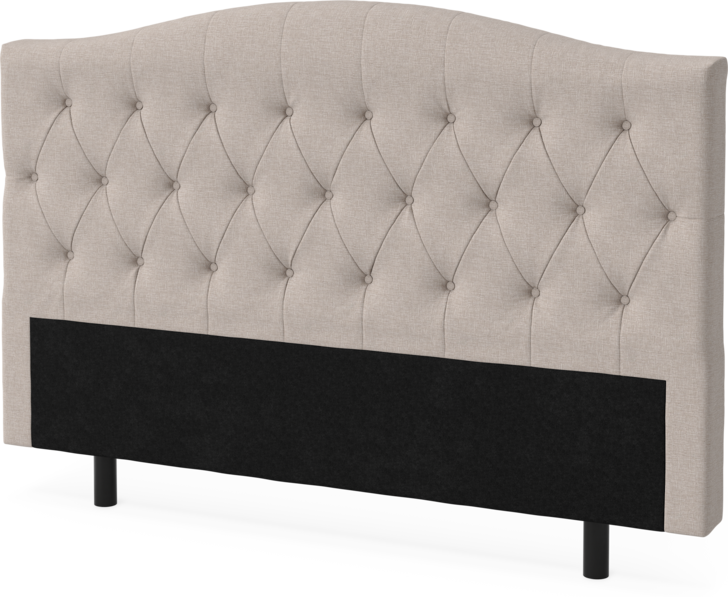 Queen - Sänggavel låg, 90-210 cm - Beige