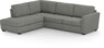 Friday - 2,5-sits soffa med divan vänster - Grå