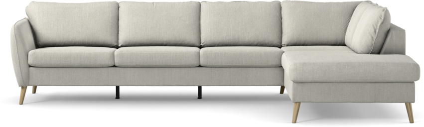 County - 3-sits soffa med divan höger - Grå