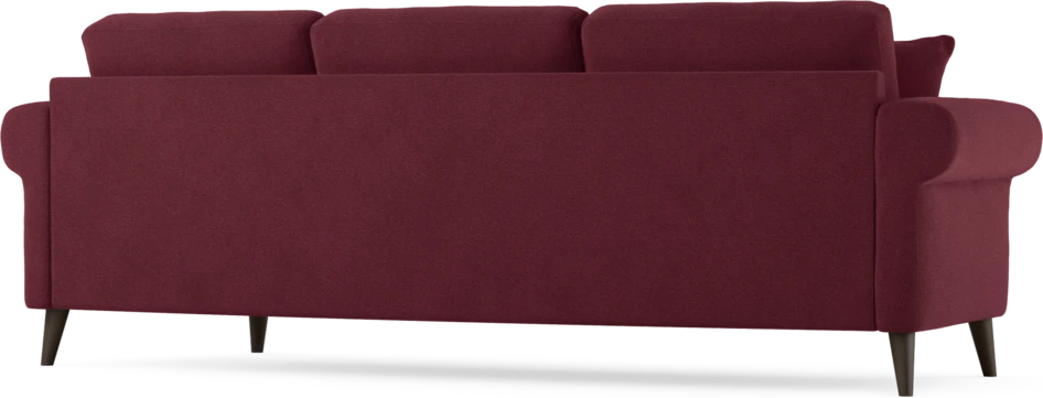 Eden - 3-sits soffa svängd - Röd