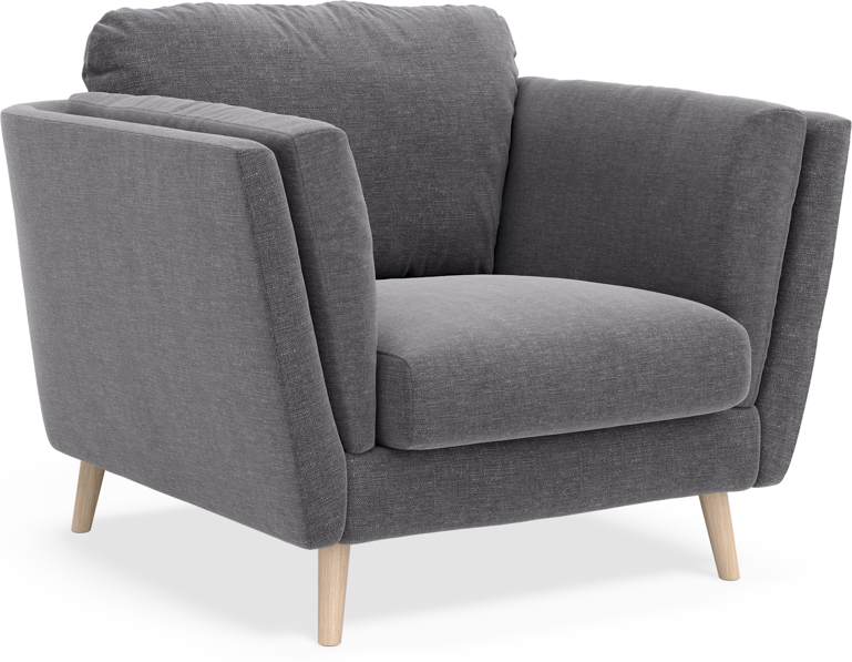 Madison Lux - Fåtölj, 70 cm - Grå