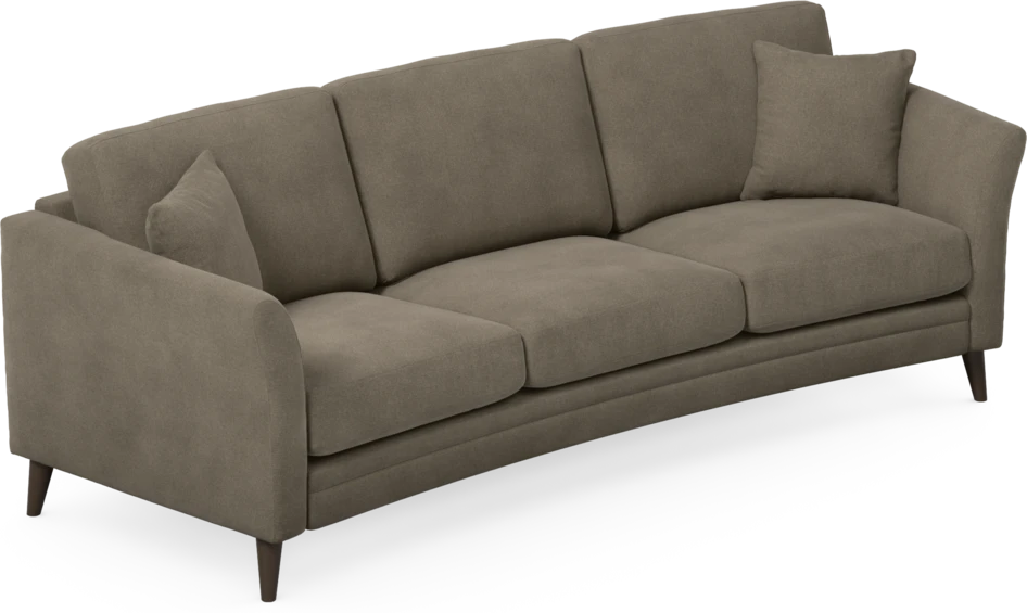Eden - 3-sits soffa svängd - Beige