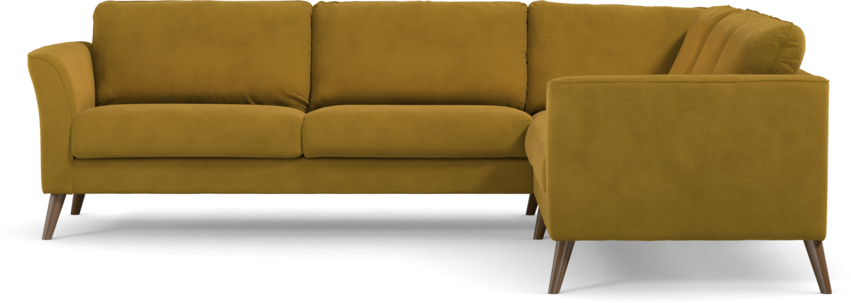 Bridge - Hörnsoffa, 3+2-sits - Gul