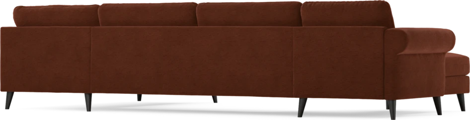 Bridge - 3-sits soffa med schäslong vänster och divan höger - Orange