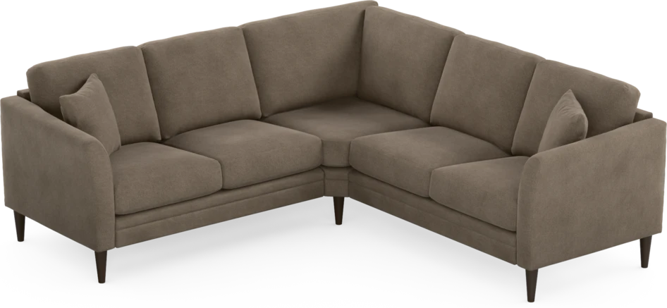 Eden - Hörnsoffa, 2+2-sits - Brun