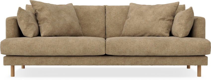 Harper - 3-sits soffa - Brun