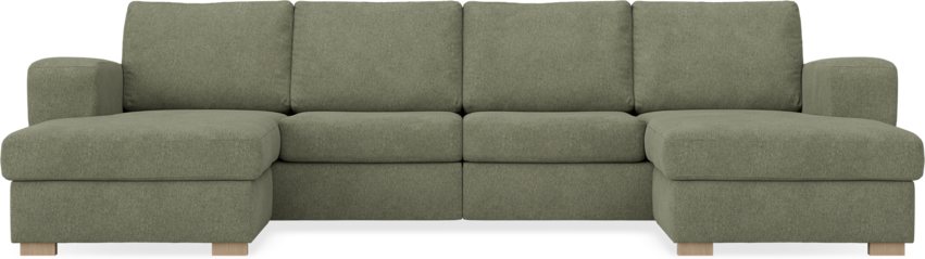 Friday - 2-sits soffa med två schäslonger - Vit