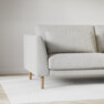 Willow - 3-sits soffa med divan vänster, fast klädsel - Vit