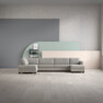 Nevada - 4-sits soffa med divan vänster och schäslong höger - Beige