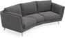 Madison - 3-sits soffa svängd, 70 cm - Grå