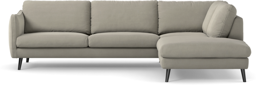 Madison Lux - 3-sits soffa med divan höger - Grå