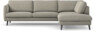 Madison Lux - 3-sits soffa med divan höger - Grå