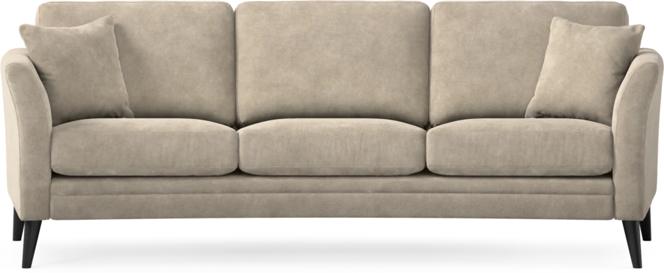 Eden - 3-sits soffa svängd - Beige