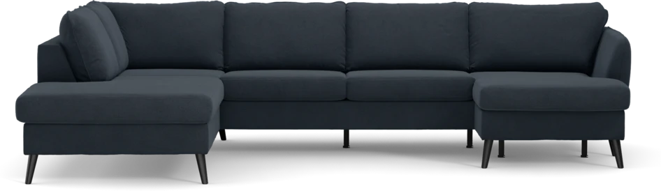 County - 3-sits soffa med divan vänster och schäslong höger - Blå