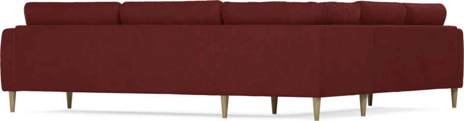 Bridge - Hörnsoffa, 2+3-sits - Röd
