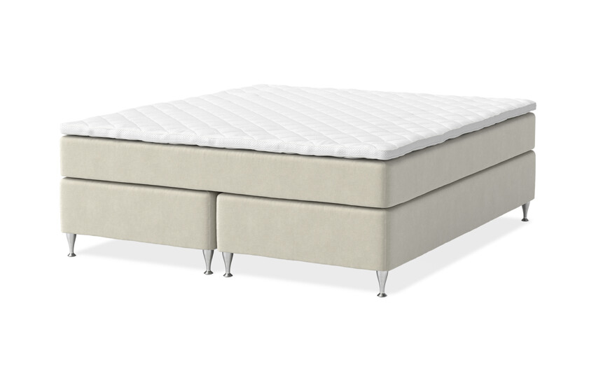 Sleep Delux - Kontinentalsäng, dubbelsäng med bäddmadrass Sense Delux - Beige