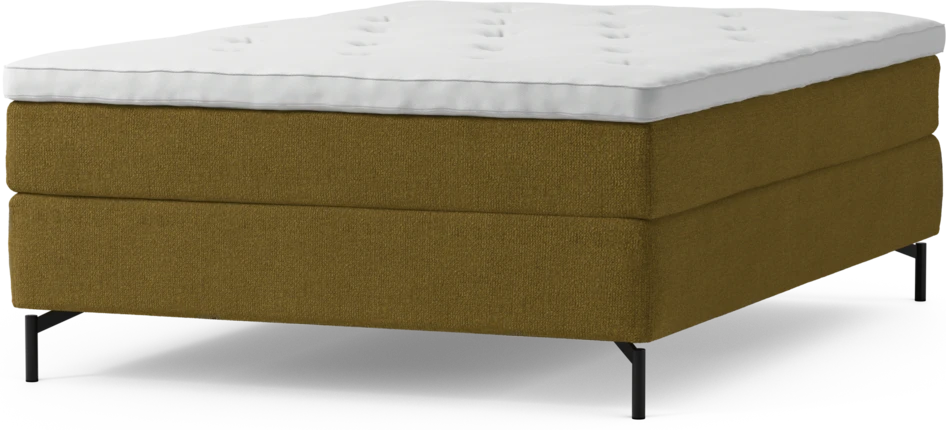 Delux Sense - Kontinentalsäng, enkelsäng 140 cm med bäddmadrass och sängben