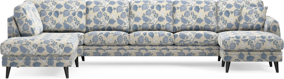 Eden - 3-sits soffa med divan vänster och schäslong höger - Flerfärgad