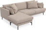 Harper - 4-sits med schäslong vänster - Beige