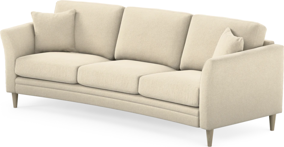 Eden - 3-sits soffa svängd - Beige