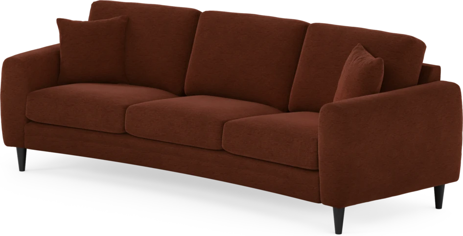 Eden - 3-sits soffa svängd - Orange
