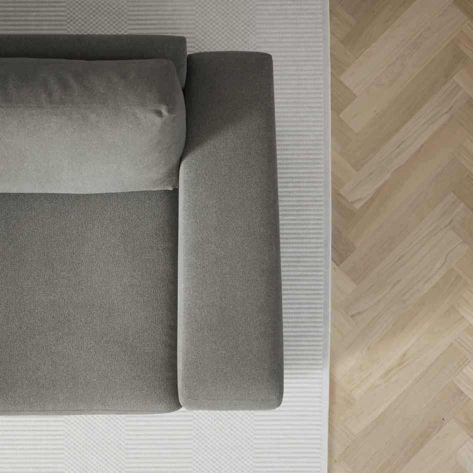 Friday - 3-sits soffa med schäslong höger - Grå