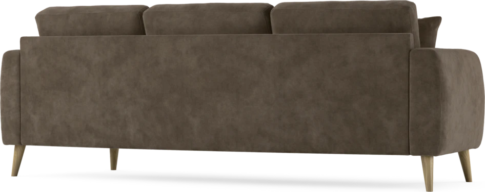 Eden - 3-sits soffa svängd - Brun