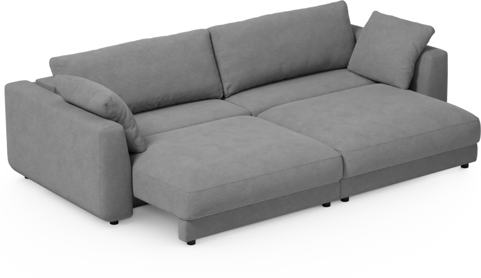 Amie - Bäddsoffa 4-sits - Grå