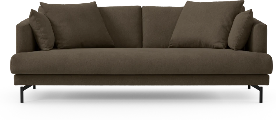 Harper - 3-sits soffa, hel dyna - Brun