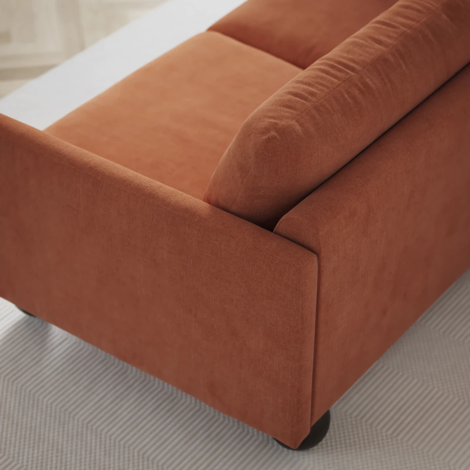 Madison Lux - Hörnsoffa 2+3-sits, hörn 1 - Orange