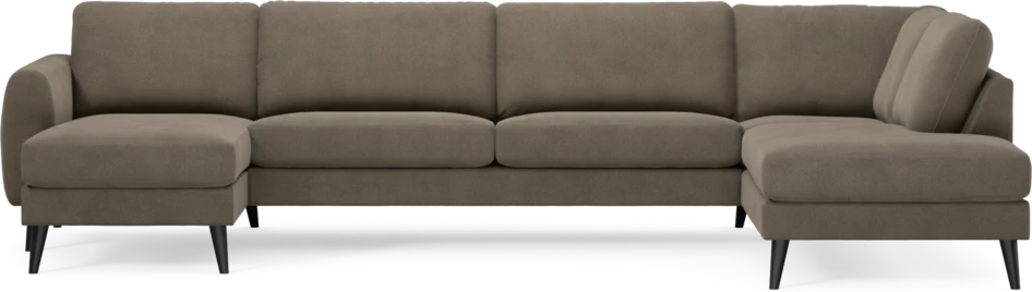 Bridge - 3-sits soffa med schäslong vänster och divan höger - Beige