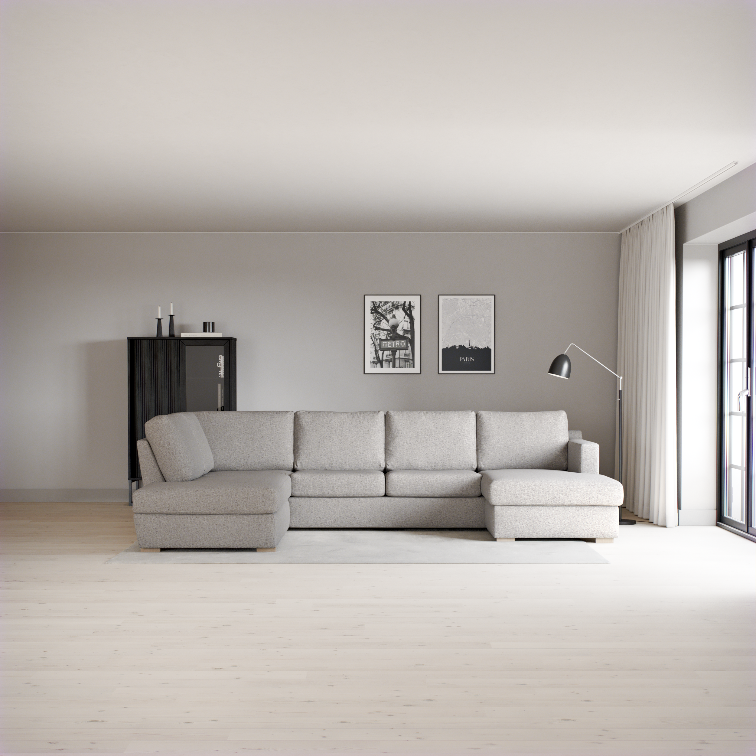 Friday - 3-sits soffa med divan vänster och schäslong höger - inspiration