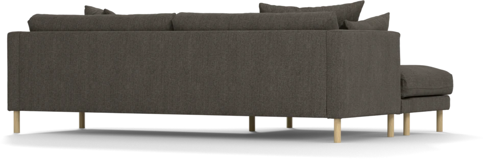 Harper - 4-sits med schäslong XL vänster - Brun