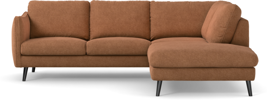 Madison Lux - 2-sits soffa med divan höger - Orange