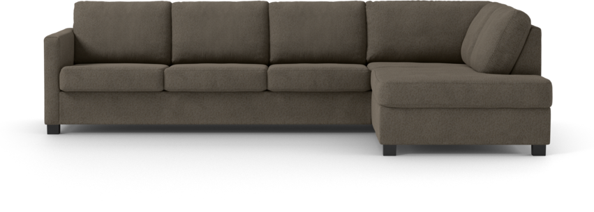 Nevada - 3-sits soffa med divan höger - Brun